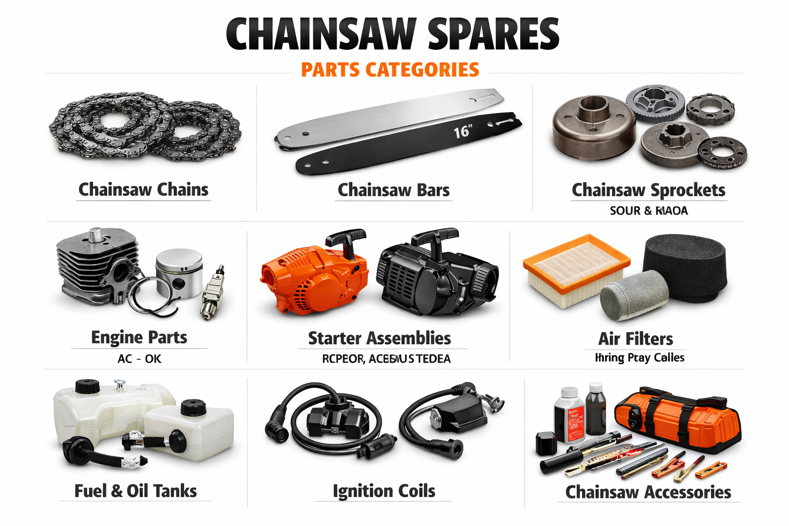 Chainsaw machine Spares